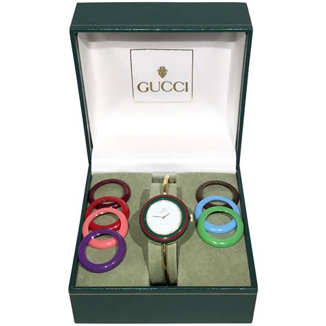 men's gucci watch band|Gucci watch interchangeable rings.